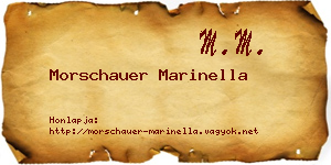 Morschauer Marinella névjegykártya